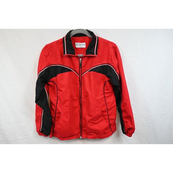 Wilson Red & Black Full-Zip Lightweight Jacket S - Picture 1 of 9
